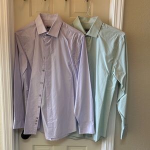 Unlisted by Kenneth Cole Lavender and Mint Dress Shirts
